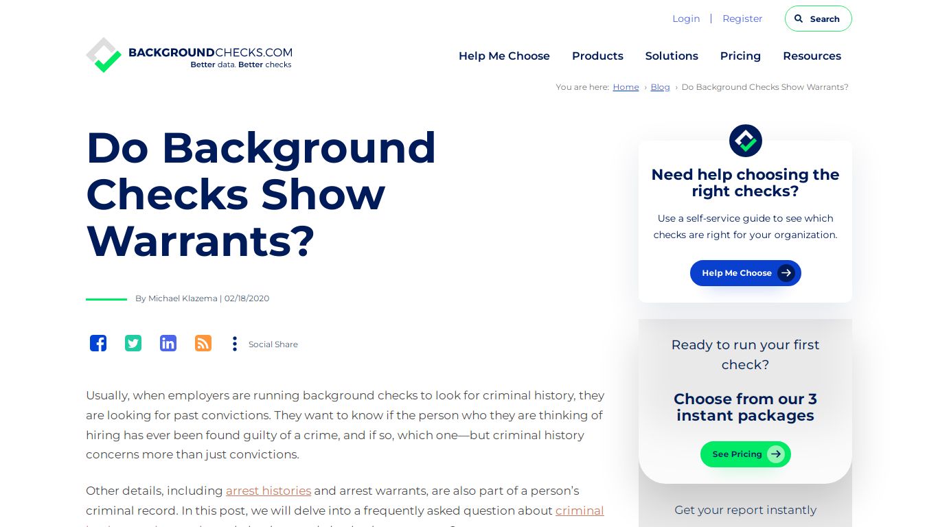 Do Background Checks Show Warrants?